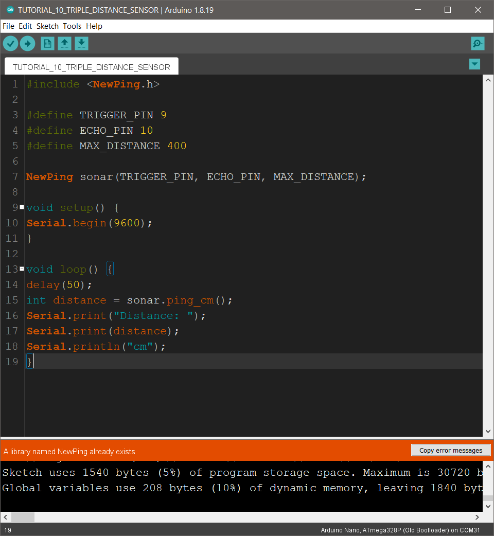 Arduino Light Sensor Pins