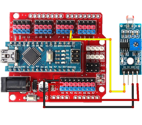 Arduino Light Sensor Wiring Diagram