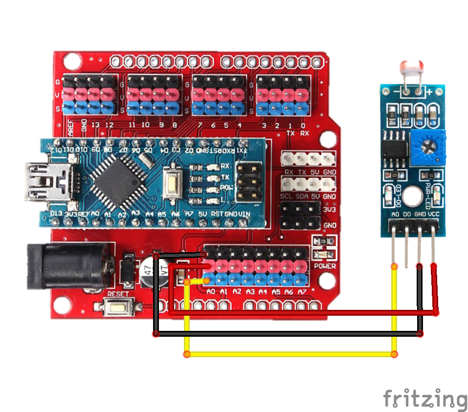 Arduino Light Sensor Wiring Diagram