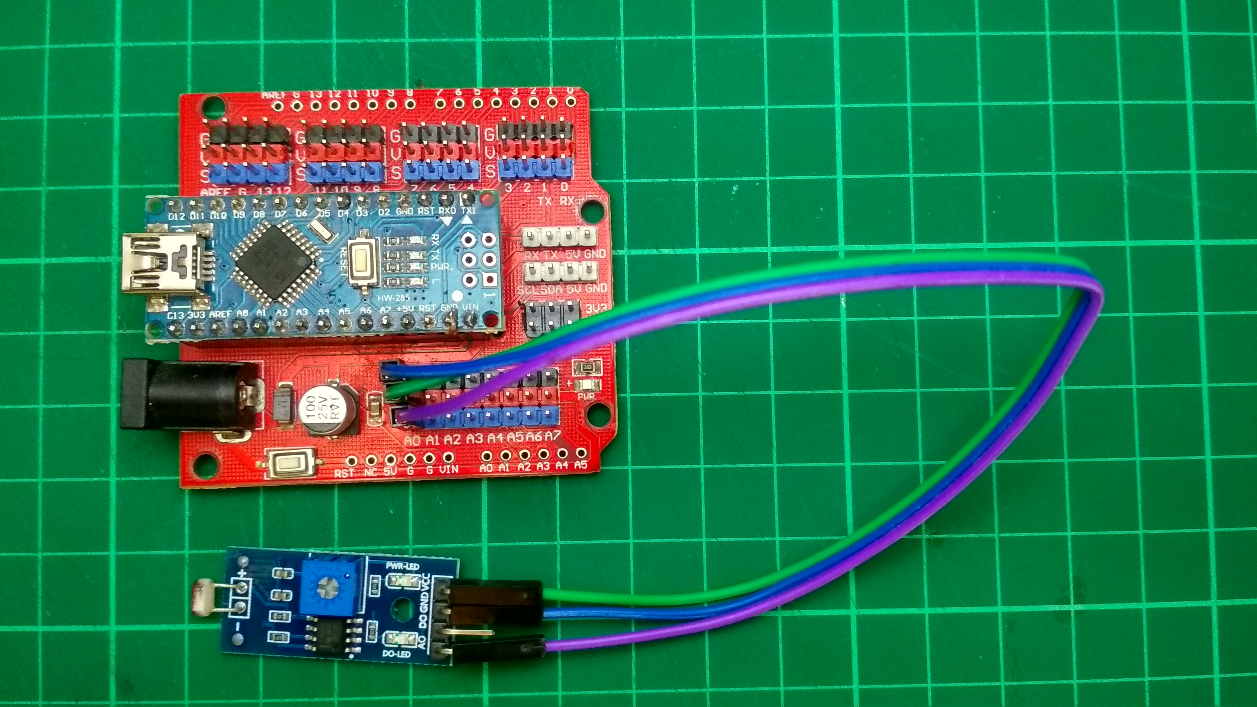 Arduino Light Sensor Wiring Diagram