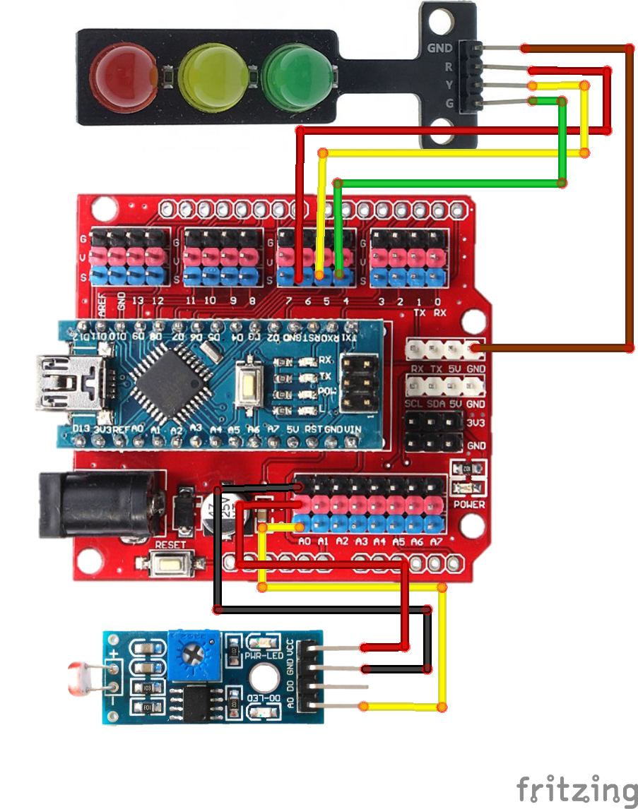 Arduino Light Sensor Pins